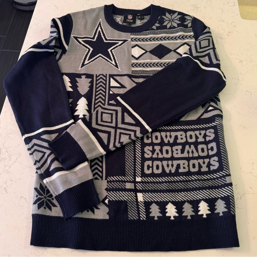 Men’s Cowboys Officials NFL Christmas Holiday Sweater
